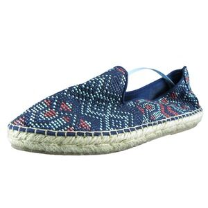 Dolce Vita  Women Flat Shoes Blue Textile Slip On Size 10 Medium